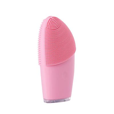 China Electric Mini Silicone Heating Face Cleaning Brush Waterproof Facial Massager Beauty Facial Massager Waterproof Facial Cleansing Brush for sale