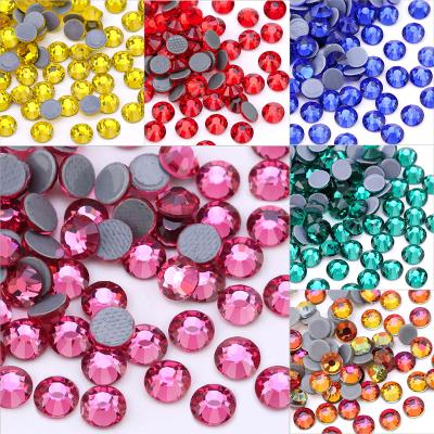 China Flatback Good Quality Hot Fix Rhinestone Colorful Hot Gems For Clothes Dance Heat Transfers Patterns Rhinestones Iron On Rhinestone Mesh for sale