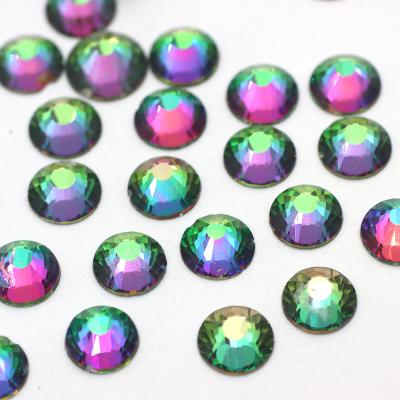 China Wholesale SS3-SS30 Flatback Fix Rhinestones Good Quality Non-Hot Colored Rhinestones For Nail Art Garments Decoration for sale