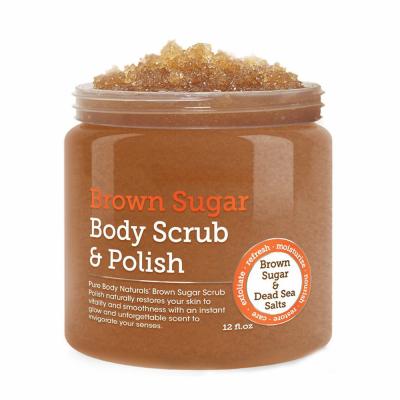 China Exfoliator 100% Natural Dead Sea Salts Exfoliating Body Scrub & Vegan Brown Sugar Body Scrub for sale