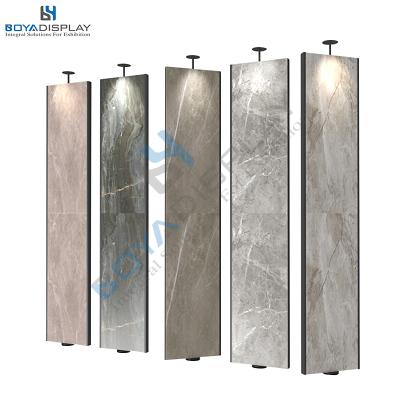 China Durable Marble Tile Displays Racks Granite Sample Stone Tile Display Rack Rotating Type for sale