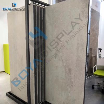 China Durable Stone Slab Retail Display Rack For Stone Tile Wood for sale