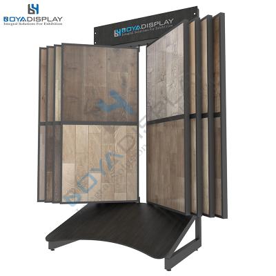 China Durable Customized Type Display Book Stand Flooring Wooden Paging for sale