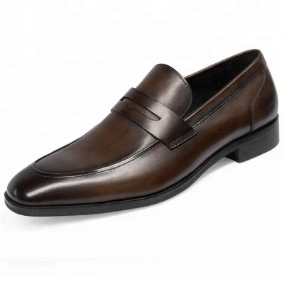 China Mens Stylish Shoes Italian Penny Sweat-absorbent Loafers Driving Flat Comfortable Soft Shoes Made Of Genuine Leather for sale