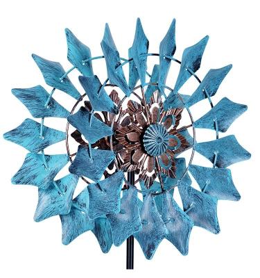 China Art Decor Listing Good Quality Yard Wind Spinner Manufacturers Wholesale New Metal All-Season Patio Ornaments, Outdoor *12.5 *48 Inch for sale