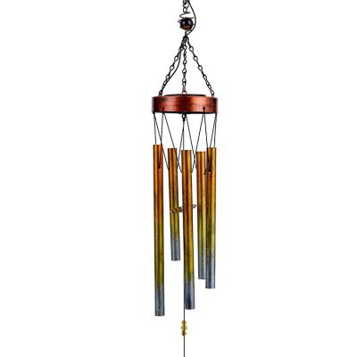 China Art Decor Hourpark Natures Melody The Wind Rings Brass Wind Chimes Ornaments Metal for Wall Hanging All-Season 11.8 x 46 inches for sale