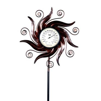 China Hourpark Thermomete Humidity For Temperature Outdoor Metal Yard Gardening Decoration 23 x 23 x 51.9 inch for sale