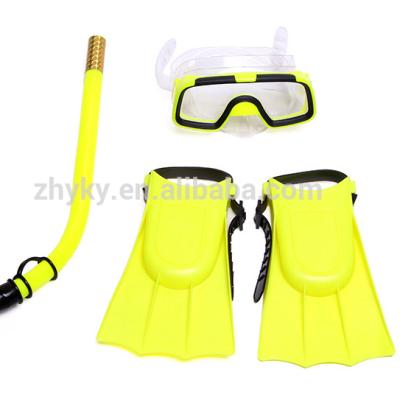 China Unisex Child Swimming Dive Snorkeling Set Scuba Goggles Mask Snorkel and Fins for sale