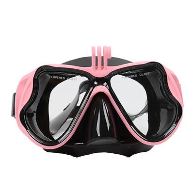 China Best water sports products scuba mask anti fog diving with gopro camera support for sale