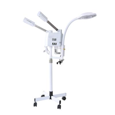 China 2021 Wholesale High Quality Multifunctional Moisturizing Cream Beauty Salon Face Steamer With Magnifying Lamp for sale