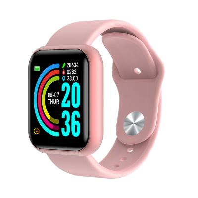 China MP3 Playback Pro Color Screen Smart Watch Fitness Bracelet Blood Pressure Oxygen Heart Rate Sleep Tracker Sport Y68 Smartwatch D20 for sale