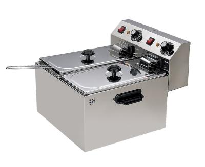 China Hotel 4LX4L Large Capacity Electric Deep Fryer Machine Electric Commercial Chicken Deep Fryer for sale