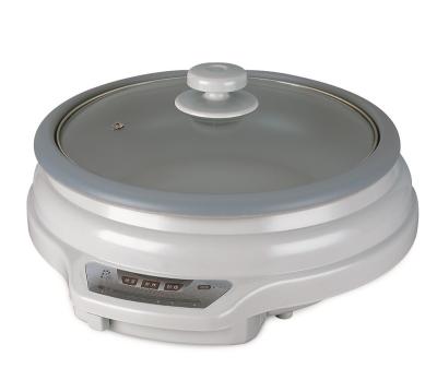 China Hotel 1500w Electric Pot Soup Hot Pots Non Stick Cookware Shabu Smokeless Pot for sale