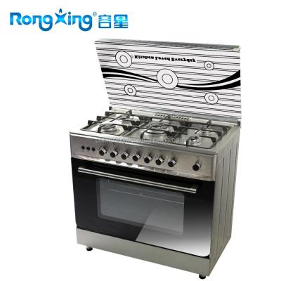 China Stylish Design 5 Burners Full Body Stainless Steel Gas Oven With Size 900X600MM for sale