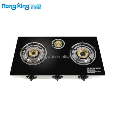 China Tempered Glass Two Burner Dubai Gas Stove for sale