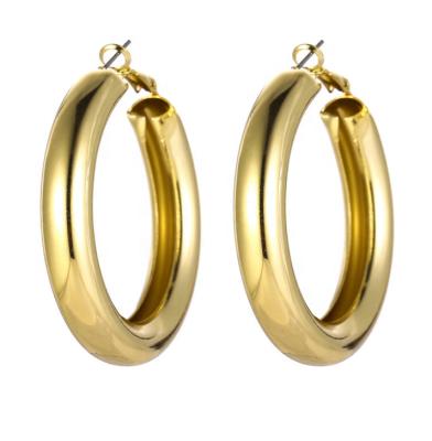 China Romantic Modern And Fashionable Round Ring Gold Filled Earrings For Women for sale