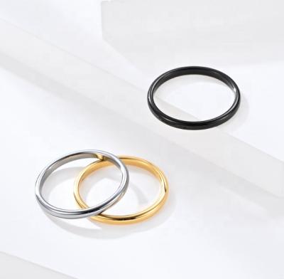 China FASHIONABLE fashion style temperament couples tungsten and gold ring minimalist for sale