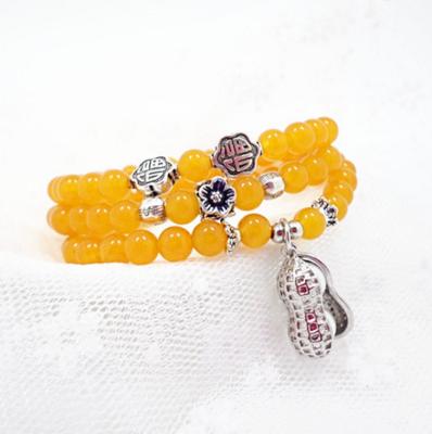 China Custom Made Citrine Topaz Bracelet Jewelry Birthday Christmas Gift for sale