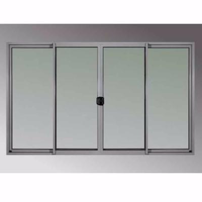 China Sliding double pane and German multi-lock aluminum sliding glass door excellent performance for sale