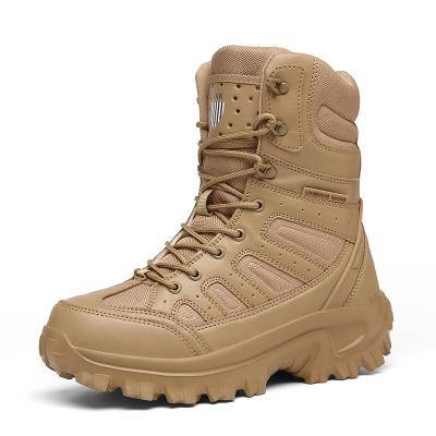 China High Top Durable Breathable Outdoor Breathable Waist Rise Shoes For Men Drop Out Combat Training Army Military Tactical Anti-Slip Boots for sale