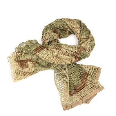 China Pretection Battle Mesh Scarf Multifunctional Arabic Square Outdoor Tactical Compact Camouflage Cotton Neck Scarf Thickened Pretection for sale