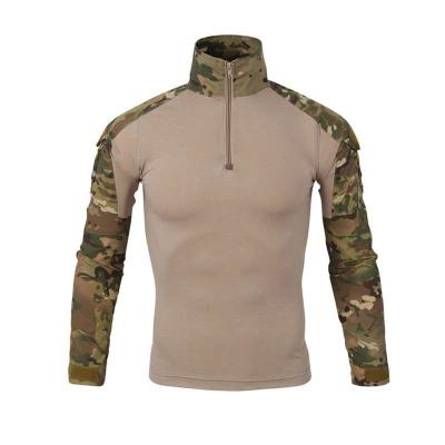 China Anti Static Camouflage Airsoft Outdoor Riding Tactical Training Frog Suits Long Sleeve T-Shirt for sale