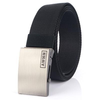 China New Style Teenager College Student Durable Canvas Waist Belt Good Quality Casual Nylon Belt For Men for sale