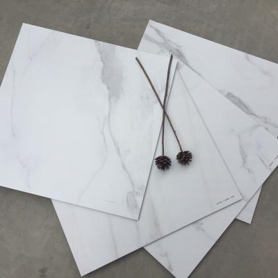 China Hot Sale Floor Tiles 600 x600mm Clean Carrara Tiles Modern White Popular Design And Tiered Factory Porcelain for sale