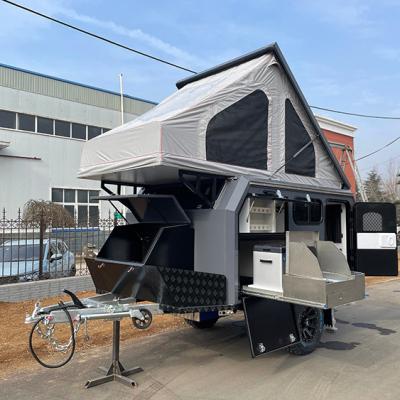 China Travel Trailer Caravan Manufacturer Trailer Travel Camping Caravan Light Folding Off Road Pop Up for sale