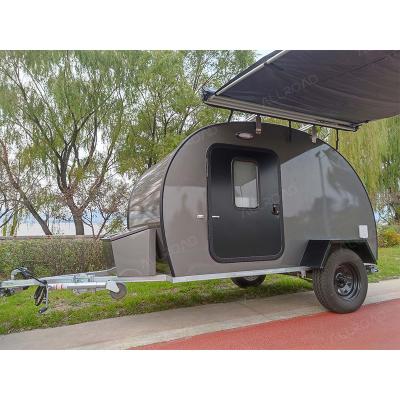 China Travel Trailer Small Tear Drop Camper Caravan 750kg Camper Trailers Mini Tear Drop Camper Trailer for sale