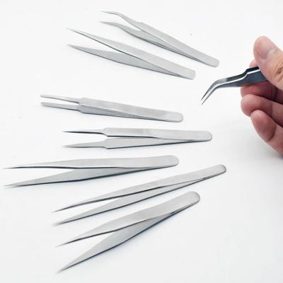 China Non Rated Custom Super-Tough Super-Fitness st-10/ST-11/ST-12/ST-13/ST-14/ST-15 OEM Headed Stainless Steel Tweezers for sale