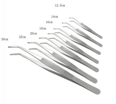 China Beauty Care Makeup Tools Stripes Non-slip Body Stainless Steel 430 Tweezers Stainless Steel Alcohol Cotton Medical Tweezers for sale