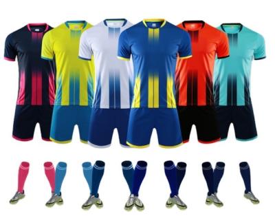 China High Quality Full Set Soccer Kits Men Football Training Uniforms Factory Soccer Uniforms Wholesale Kit Sets for sale