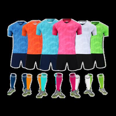 China Latest Design Cheap Soccer Uniform Sets Custom Made Sublimation Soccerjersey Football Kits Futebol Uniform for sale