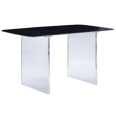 China Rectangular dining table (other) adjustable acrylic rock tableh dining table for sale