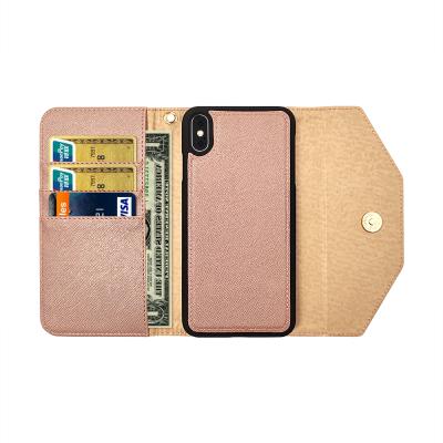 China Custom Flip Wallet Wallet Phone Case TENCHEN Magnetic Card Cell Phone Case Genuine Leather Leather Purse For iPhone 11 12 mini pro X Max Xr 6 7 8 Max for sale