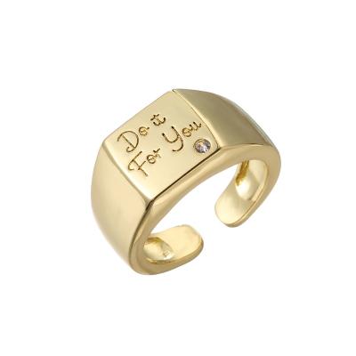 China Simple Designs Romantic Jewelry Men's Rings For Men, Gold Rings Jewelry Women, Wedding Ring 24K Adjustable for sale