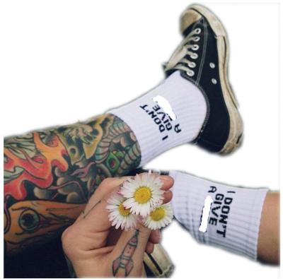 China Wholesale High Quality Products Custom Letters Breathable Pattern Towel Socks Men Socks Cotton White From China for sale