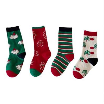 China QUICK DRY Winter Socks Kids Christmas Happy Baby Cotton Socks New Year Gift Socks for sale