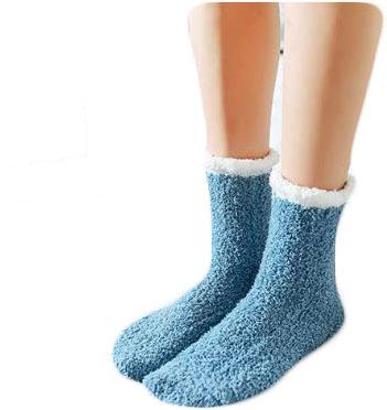 China 2021 Breathable Colorful Sleep Slipper Socks For Woman Many Colors Floor Socks Terry Socks for sale