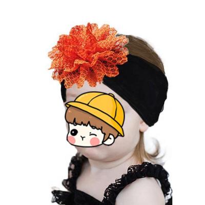 China Baby Halloween Flower Hair Accessories Kids Headbands Winter Carnival Party Elastic Wide Headbands for sale