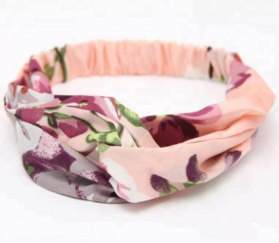 China Fashional Beautiful Women 3D Printed Woman Flower Hair Band, Custom Printed Elastic Hair Band Hair Accessories for sale