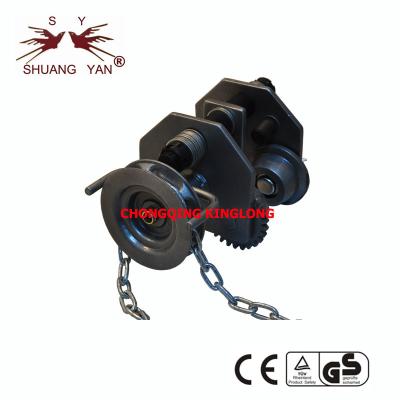 China 3M de 2 toneladas Hand Chain Operated alinhou o trole da viga à venda