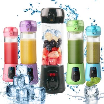 China Can be used as a power bank to charge your phone Dropshipping powerful blender usb rechargeable portable, fruit smoothie blender, small bottle personal blender 500ml juicer for sale