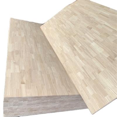 China Modern solid wood joint panel 2440*1220*18mm rubberwood finger board for furniture for sale