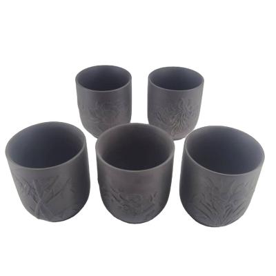 China Contemporary Ceramic Black Pottery Mugs Private Space Festival Private Luxury Gifts for sale