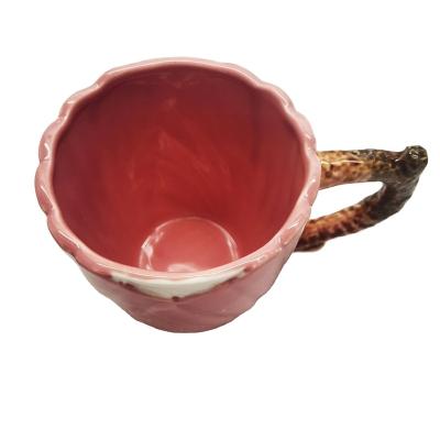 China Ceramic Europe Sea Shell Shape Coffee Mugs People Customize Art Style Technique Design Feature Safety Packaging Gifts for sale