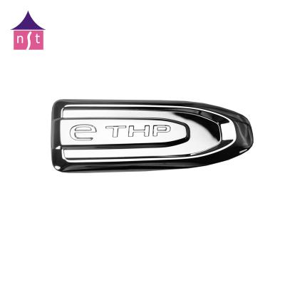 China Glossy chrome sticker anti-counterfeit ABS chrome nameplate for company logo label nameplate for sale