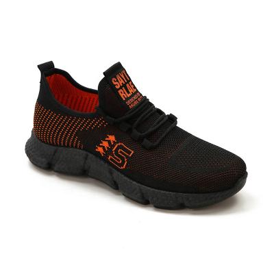 China CUSHIONING Hot Selling Knitting Heel Men's Sports Shoes High Quality Breathable Flat Running Leisure Men's Shoes for sale