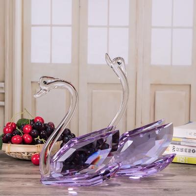 China China Wholesale Cheap Crystal Swan Animal Crafts Return Gifts for sale